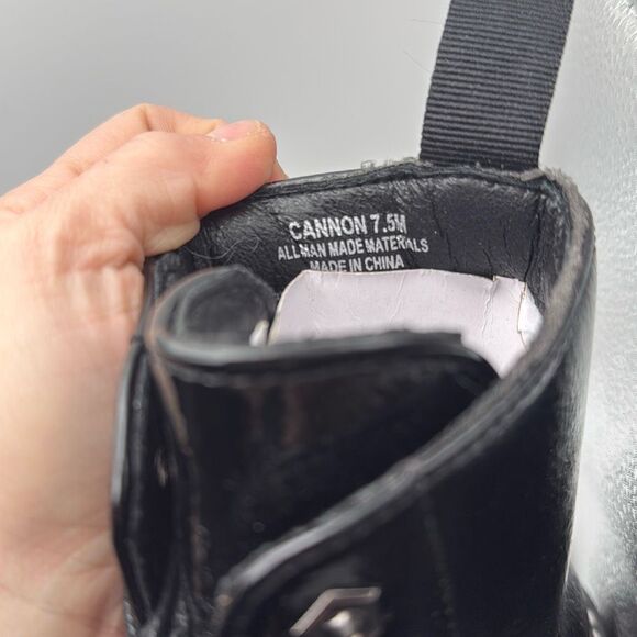 Dunes Women's Lace Up Boot SIZE 7.5 BLACK CRINKLE PATENT - Picture 8 of 8